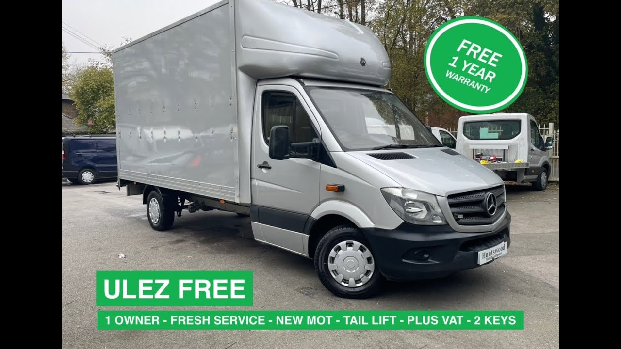 2018 MERCEDES SPRINTER LWB SILVER MANUAL - LUTON WITH TAIL LIFT - 1 OWNER - FOR SALE
