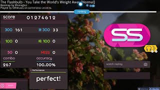 osu! - You take the world's weight away by The Flashbulb [Normal, NC, HD] - 100% FC
