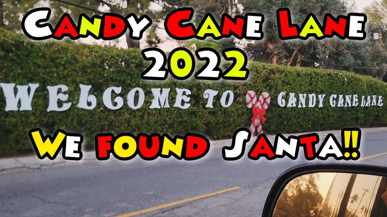 Candy Cane Lane 2022 We Found Santa Woodland Hills CA - YouTube