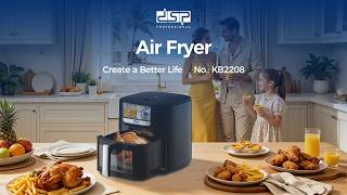 ⏰🍗 DSP Air Fryer KB2208 | Fry smart, eat art. 🍟🍤