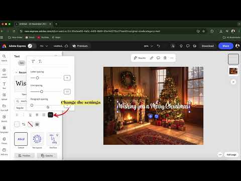 Creating animated text for a card