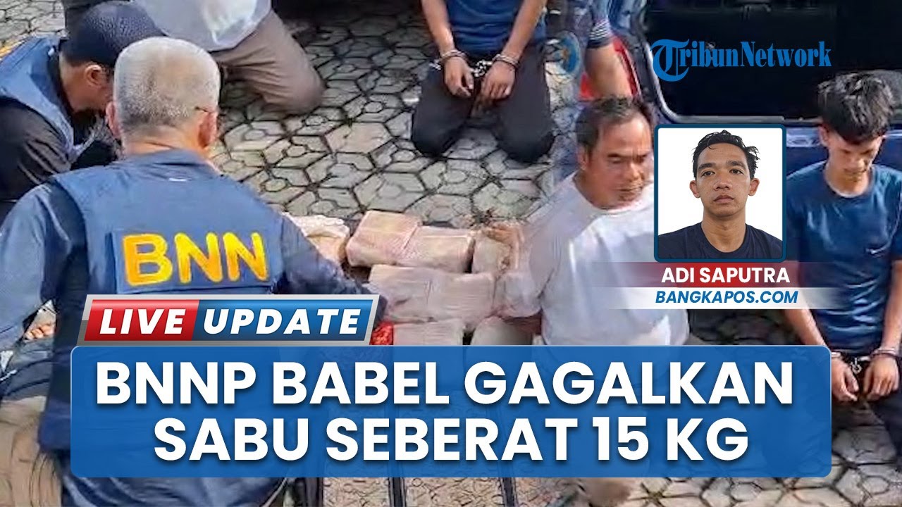 2 Kurir di Mentok yang Dijanjikan Rp300 Juta Berhasil Ditangkap BNN Babel, 15 Kg Sabu Ikut Diamankan