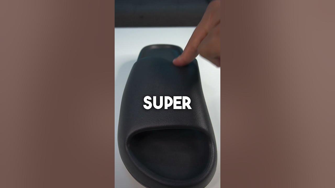 REAL vs FAKE YEEZY SLIDE ONYX 