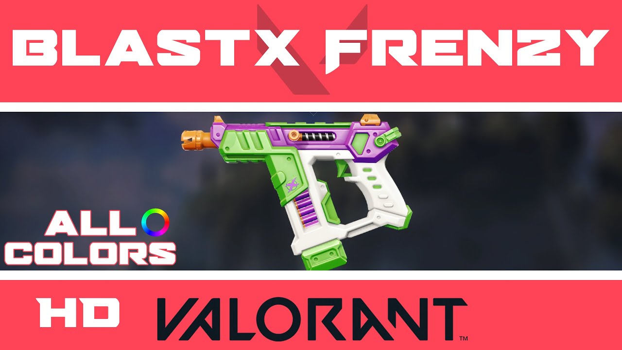 BlastX Frenzy VALORANT Skin | ALL COLORS IN-GAME | Skins Showcase