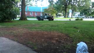 Old army truck pulling Magnolia stump by bclover94 467 views 9 years ago 1 minute, 16 seconds