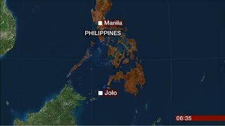 Two bombs go off on Jolo island at a church (Philippines) - BBC & ITV News - 27th January 2019