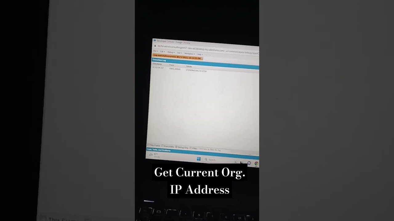 Get Current Org. IP Address in Salesforce 