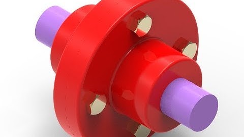 Flange Coupling Unprotected Type | Solid Edge ST V9 | Part Design And Assembly