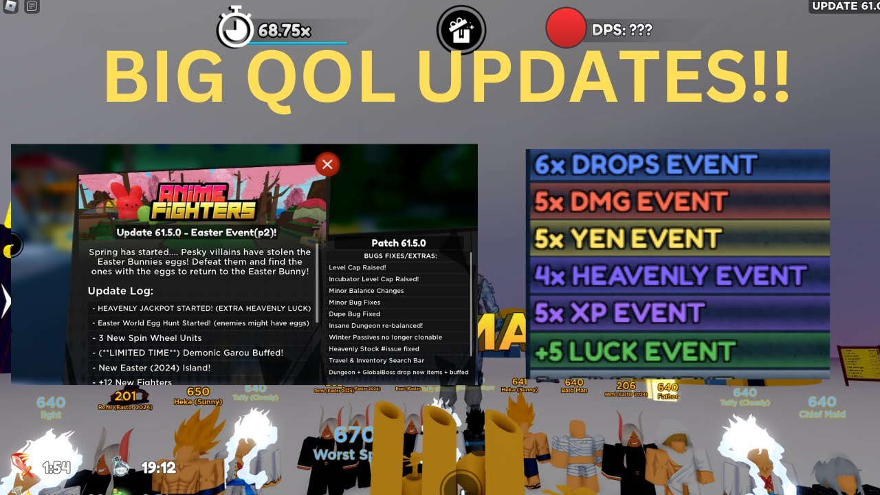 EASTER UPDATE PT. 2 ANIME FIGHTERS