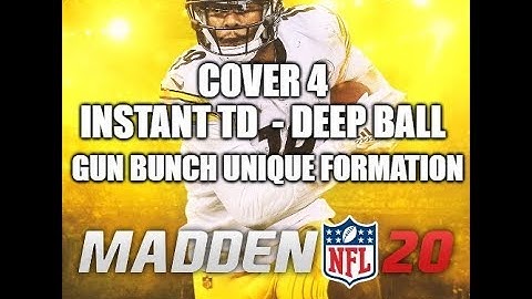 Madden 20 Glitches Cheats and Tips - Unique Formation - Cover 4 Instant TD  - Deep Ball