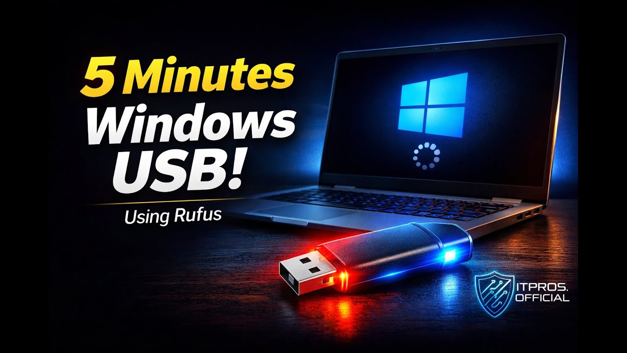 How to Create Windows Bootable USB in 5 Minutes! 🔥 Rufus Step by Step ...