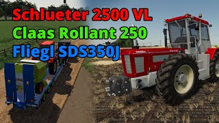 FS19 - Schlueter 2500 VL & Claas Rollant 250 & Fliegl SDS350J
