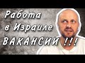 ВАКАНСИИ В ИЗРАИЛЕ // РАБОТА В ИЗРАИЛЕ // ЧТО НАМ ПРЕДЛАГАЮТ