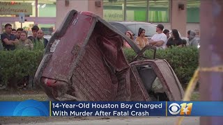 14-Year-Old Boy Arrested On Murder Charge After Fatal Crash In Houston