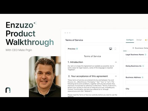 Enzuzo Product Walkthrough - video from Enzuzo