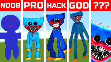 NOOB VS PRO VS HACKER Minecraft Pixel art Huggy Wuggy