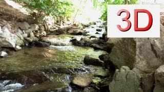 3D VIDEO: One Hour Waterfall Relaxation #1