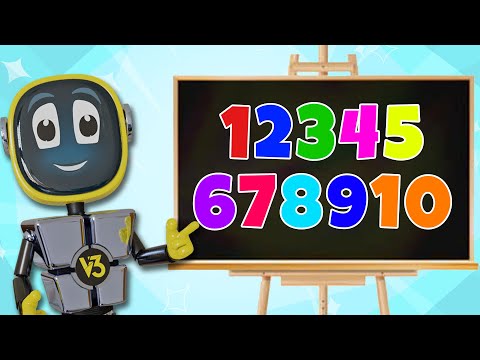 Draw Numbers 1 to 10 🔢+ More Learning Songs by Robogenie