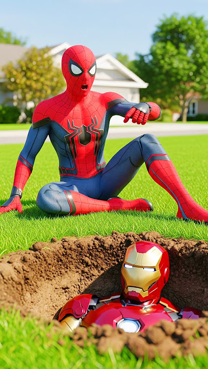 Spider-Man Became Iron Man to Help People ! Spider-Man vs Venom vs Deadpool ! #shorts #spiderman
