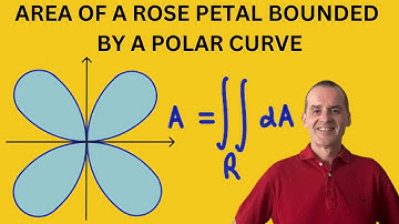 How to find the area of a four leaf rose petal bounded by a polar curve using double Integration