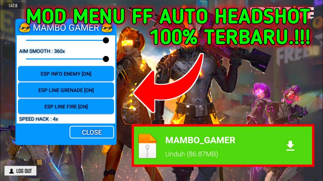 Cheat Ff Terbaru 2020 Mod Menu Auto Headshot V1 47x