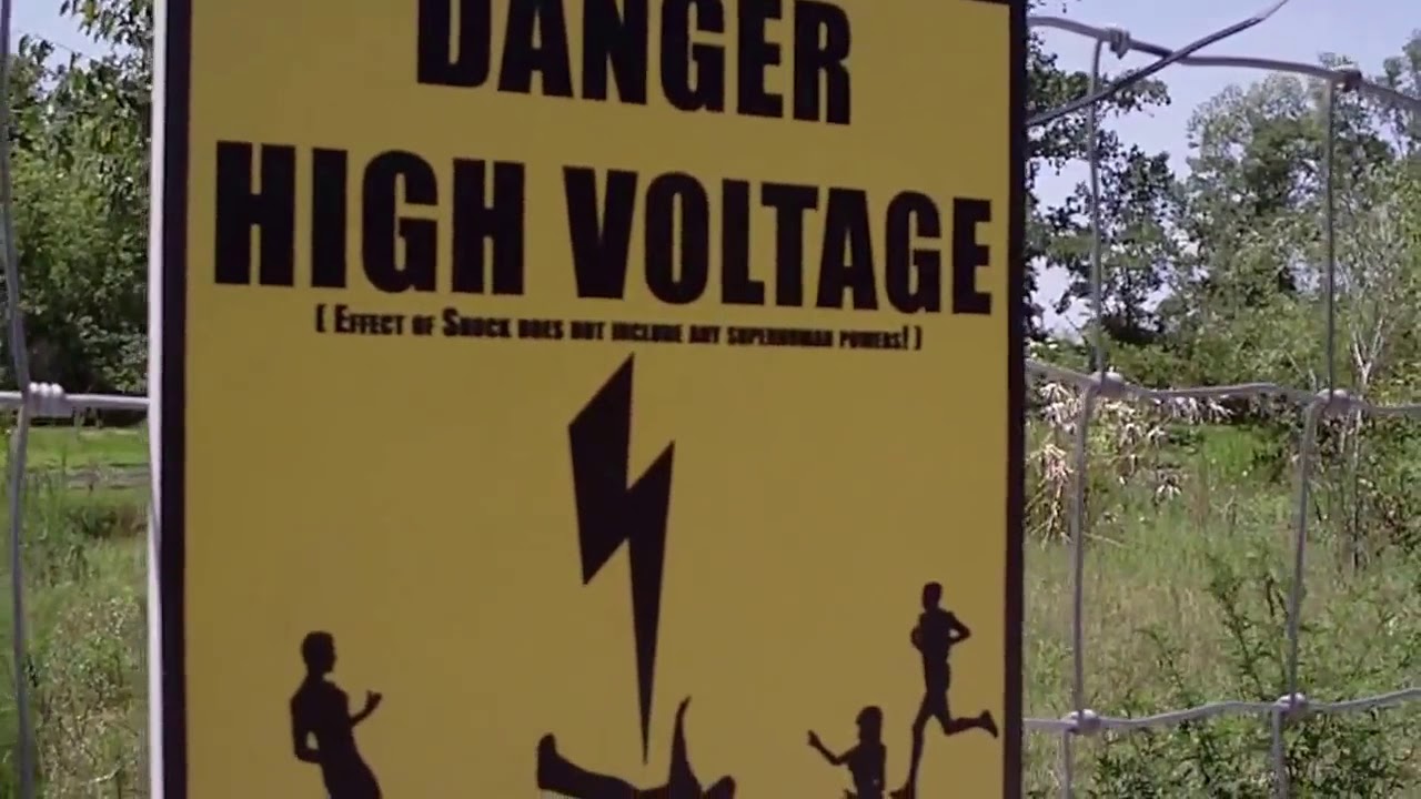 Free Stock Footage High Voltage Sign