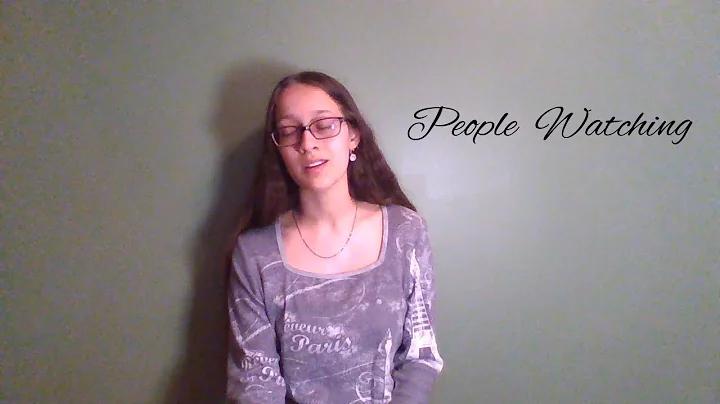 People Watching- Conan Gray (Elizabeth Wixted Cover)