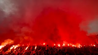 Dikke Pyro tijdens huldiging PSV op het Stadhuisplein