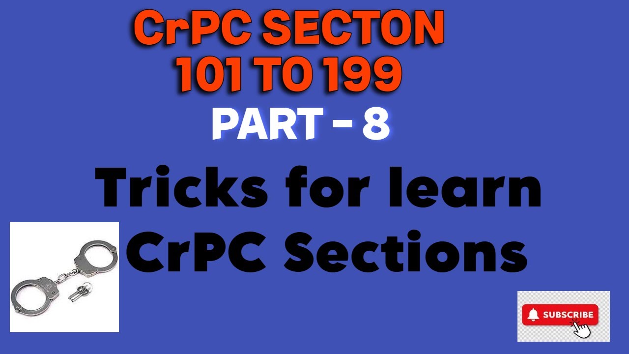 CrPC Section Tricks to learn in a easy way @GDLAWSTUDIES-ho9xv - YouTube