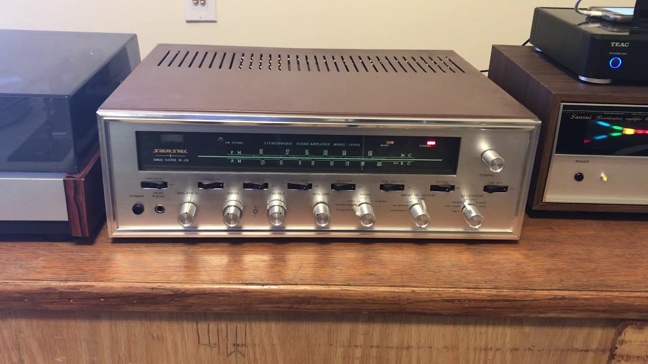 Vintage Sansui 1000A All Tube Receiver YouTube