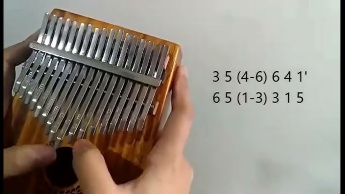 Partition Kalimba 17 Lames The Sound Of Silence Tutoriel 