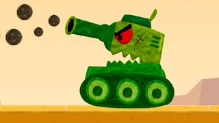 Танк Босс в Labo tank #5 Кид создал новый космический танк на андроиде на Машинки Кида