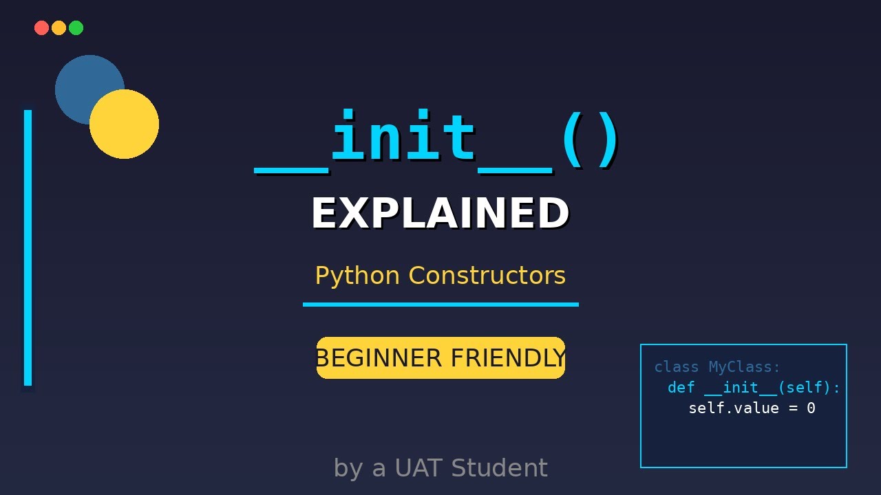 Python init Method Explained | How to Use Constructors in Python ...