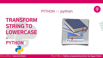 convert string to lowercase python