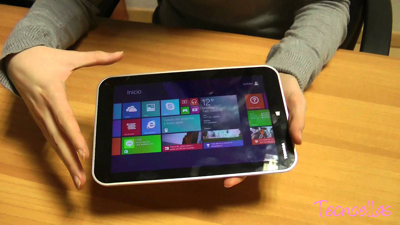 Toshiba Encore 2 WT8 Windows 8.1 Tablet: Hands On [ENG] - YouTube