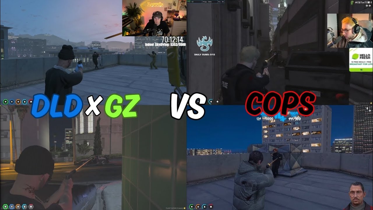 DLD (Manor) x GZ Wipe PD During a Meth Run (Multi POV) | Time2RP GTA RP