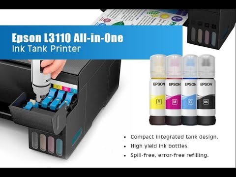 How To Fill The Ink Tank I Printer Epson Eco Tank L3110,L3210 L3250 L3256 L3150 All in I BigBroTech