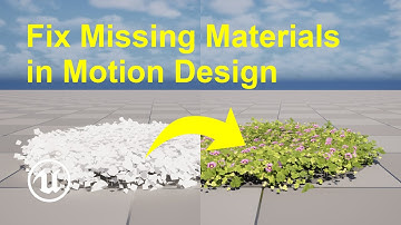 How to Fix Missing Materials in Motion Design in Unreal Engine 5