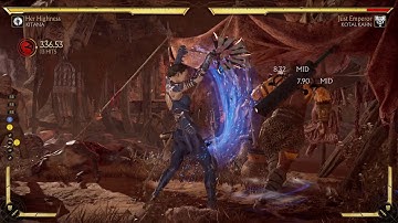 Kitana Custom variation 2 combos for MK 11 ultimate