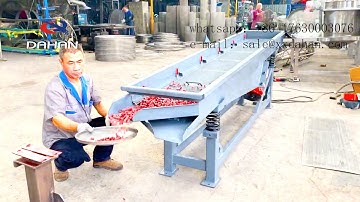 Chemical fertilizer linear vibrating screen