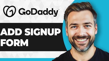 How to Add Sign Up Form on GoDaddy (Step By Step) (2025 Guide)