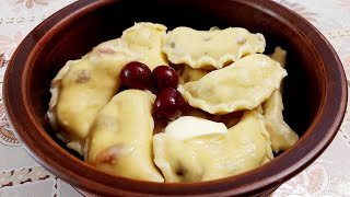 🍒🥟Вареники з Вишнями.🍒🥟 Ідеальний рецепт Заварного тіста для Вареників та Пельменів.🍒🥟