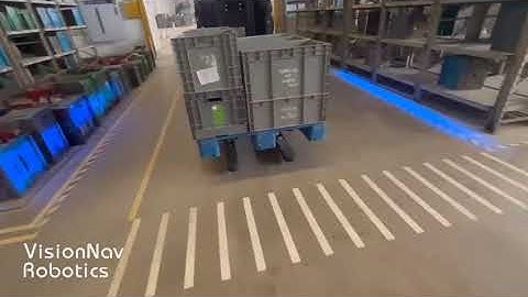 VisionNav Autonomous Forklift Application in Auto Parts Industry