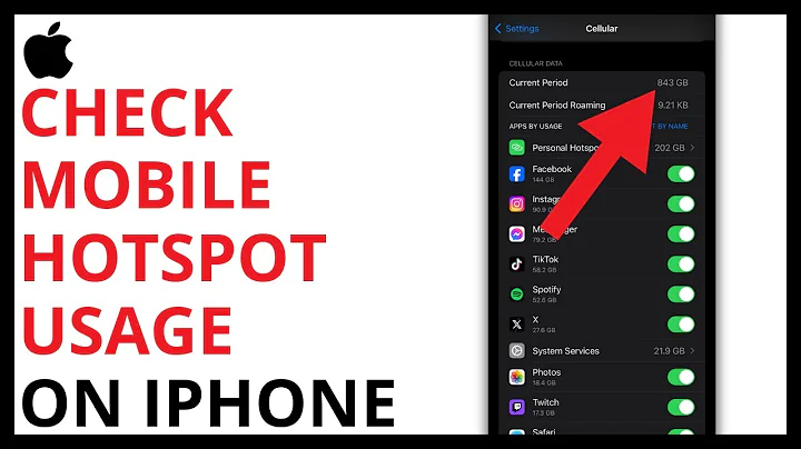 How to Check Mobile Hotspot Usage on iPhone [QUICK GUIDE]