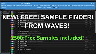 Get This Free AI Powered Sample Finder From Waves! 2500 Free Samples Included!