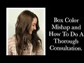 COLOR CORRECTION AFTER BOX COLOR. Tips for consultation.