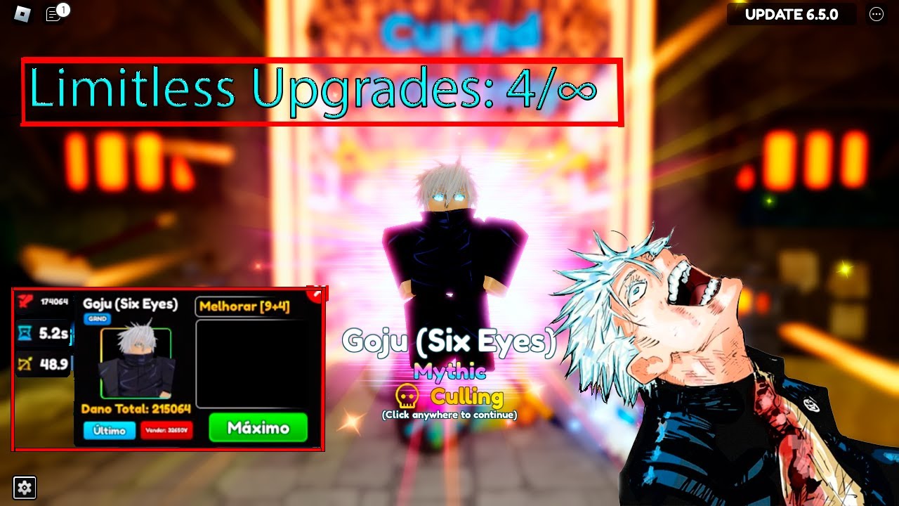 UPGRADE LIMITLESS X1 GOJU (SIX EYES) EVOLVED SHOWCASE! ANIME ADVENTURES! 