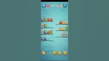 Bird sort puzzle level 121 #birdsortpuzzle