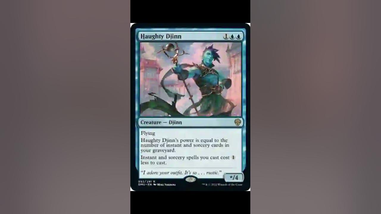 What Is Haughty Djinn Dominaria United Card 52 Of 261 YouTube what-is-haughty-djinn-dominaria-united-card-52-of-261-youtube