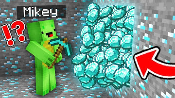 Mikey & JJ Found The Most Fortunate Pickaxe in Minecraft - Maizen